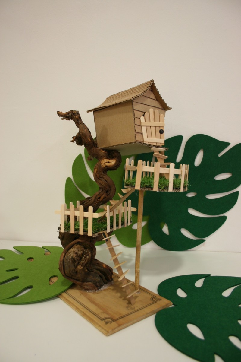maison perchée miniature atelier petula green