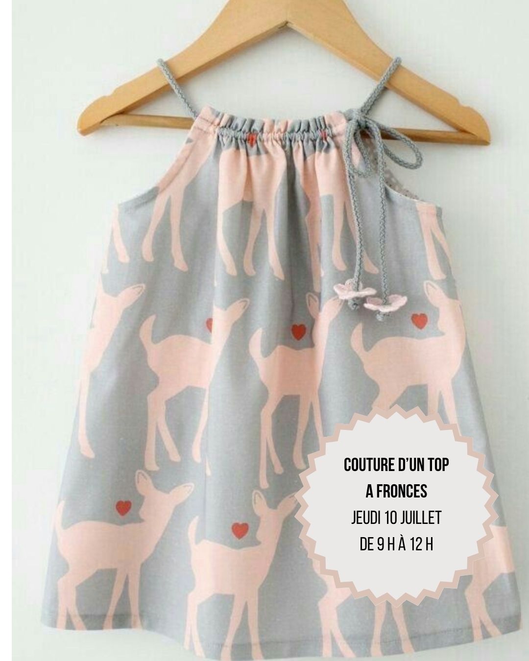 Couture d’un tablier animal jeudi 17 juillet de 9 h à 12 h (2)