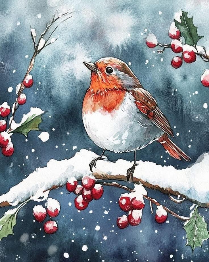 aquarelle DE noel