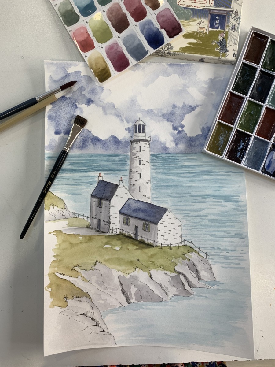 aquarelle estivale